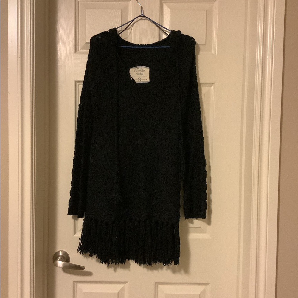 California moonrise knit hooded top